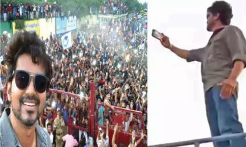 Ilayathalapathi Vijays selfie which was clicked with his fans at Neyveli during the shoot of Master  has created a record