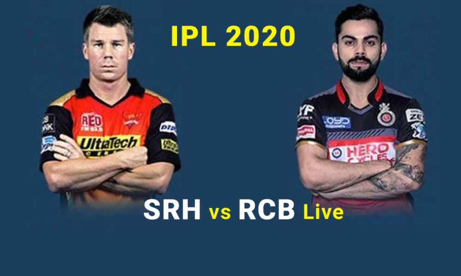 SRH vs RCB Live Score IPL 2020 updates Bangalore win by 10 runs