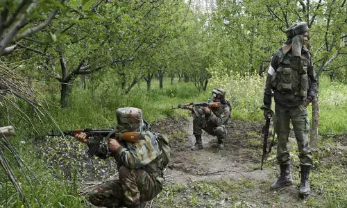 A Maoist has been killed by the police in the wee hours of Monday in Bhadradri-Kothagudem district.