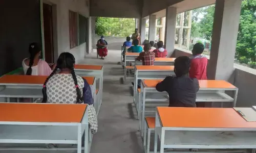 Social distance maintained in the classes