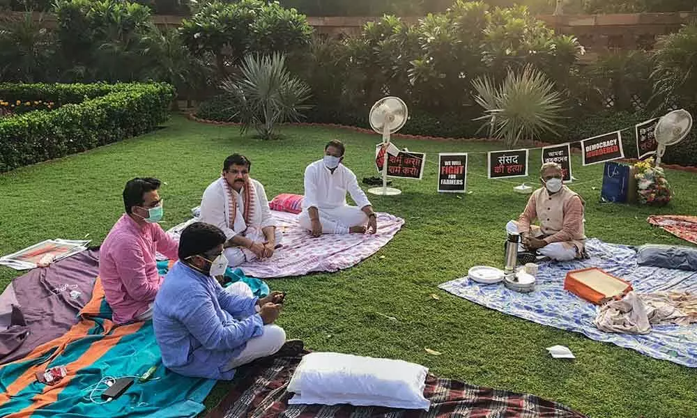 Chai pe charcha with suspended MPs