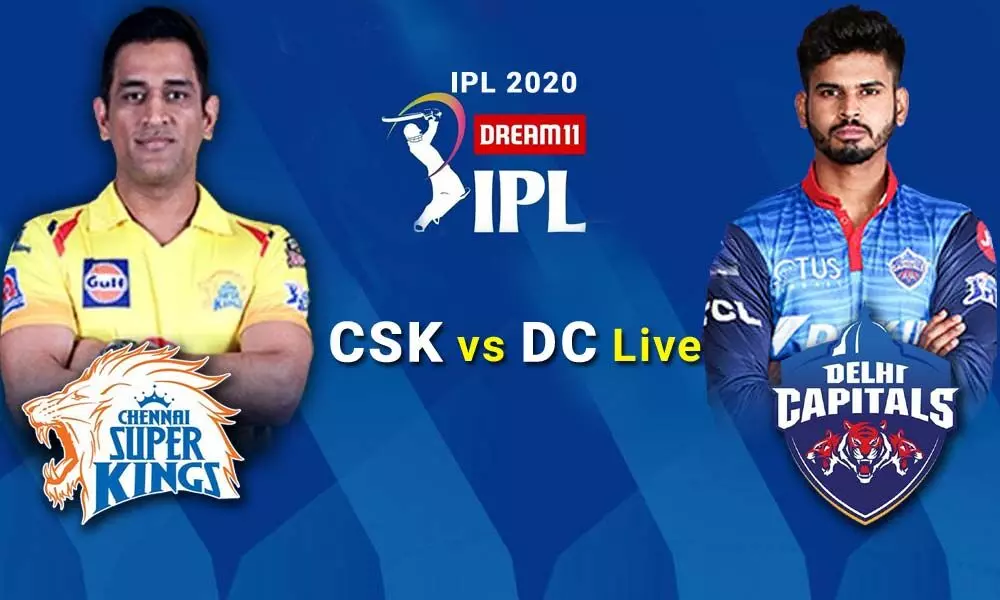 CSK vs DC Live Cricket Score, IPL 2020