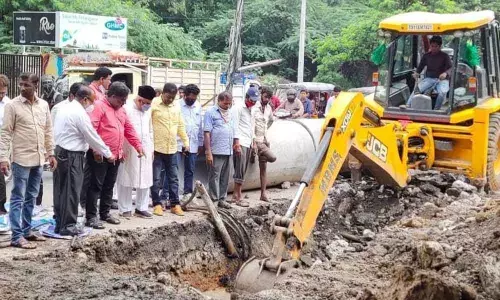 MLA Syed Ahmed Pasha holds padayatra