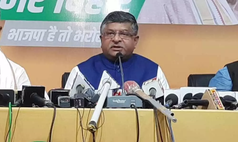 NDA will form government in Bihar again: Ravi Shankar Prasad