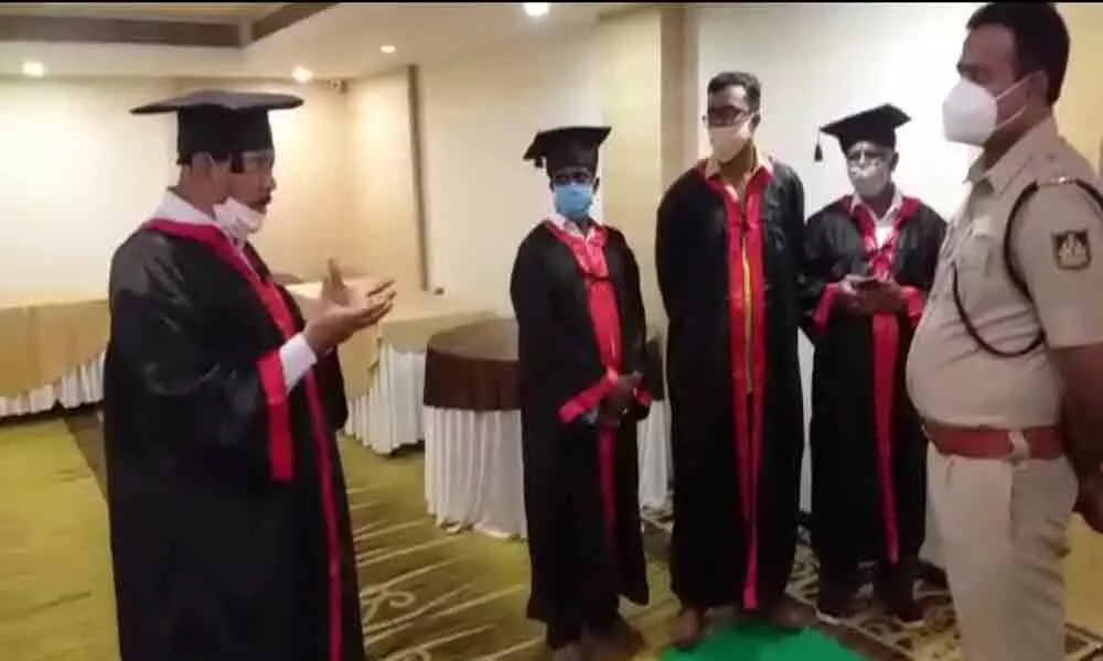 Mysore police raids convocation event of fake university in Karnataka