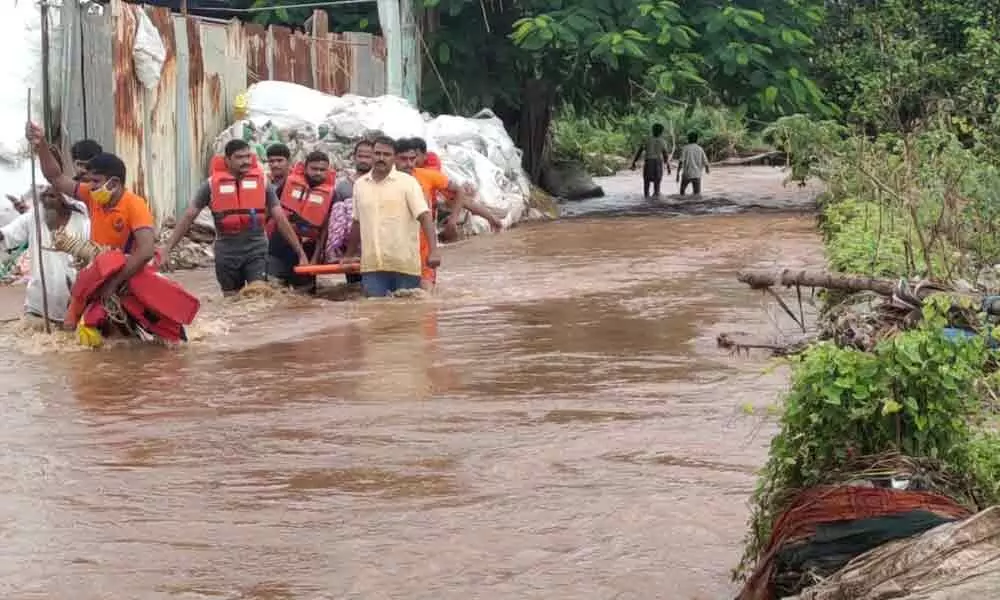 Rescue operations continue at flood-affected areas in Nandyal