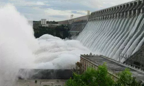 Srisailam project reservoir
