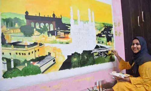 City girl’s paintings adorn London resto