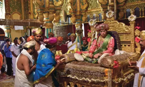 File pics of private darbar of scion Yaduveer Krishnadatta Chamaraja Wadiyar