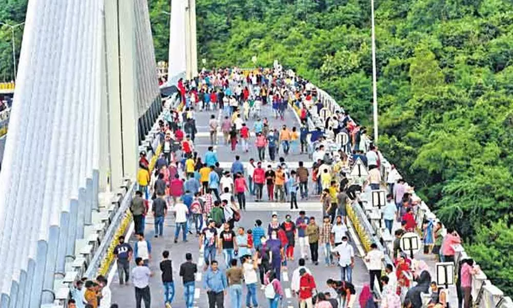 Durgam Cheruvu cable bridge