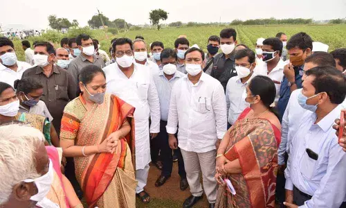 District In-charge Minister Cherakuvada Sri Ranganadha Raju, Home Minister Mekathoti Sucharita
