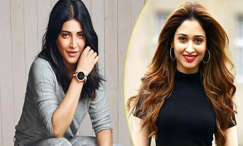 Tamannah & Shruti Haasan for Aha web series?