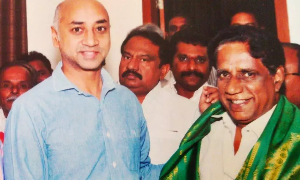 Kavuru with MP Galla Jayadev