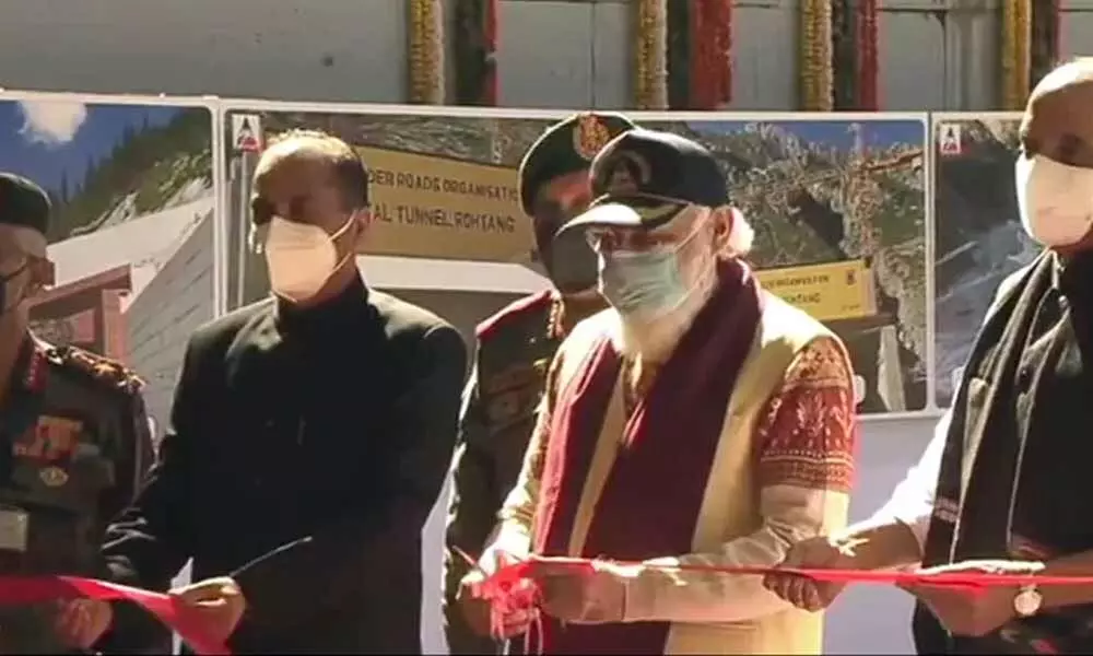 Modi inaugurates strategic Atal highway tunnel in Himalayas