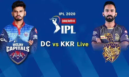 DC vs KKR Live Cricket Score