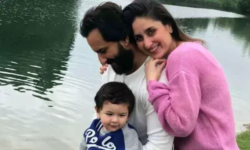 Kareena Kapoor Khan & Saif Ali Khan with their son Taimur