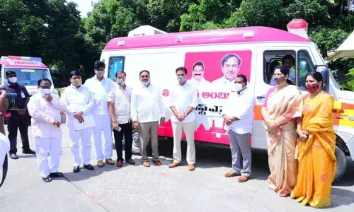 KTR rolls out 21 new Covid ambulances