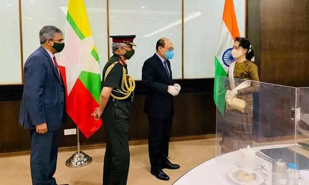 FS Shringla, Army Chief Meet Aung San Suu Kyi, Discuss India-Myanmar Bilateral Issues