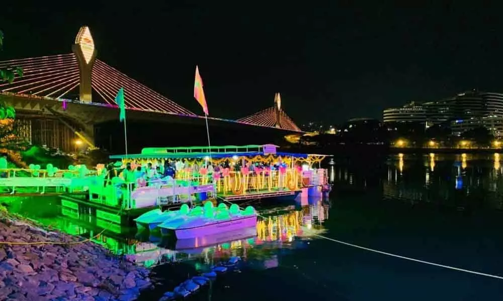 Durgam Cheruvu gets boating facility, floating restaurant