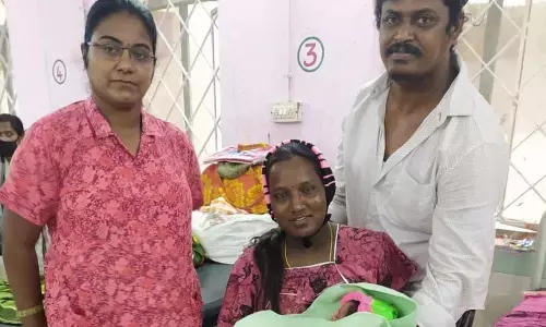 Standing next to wife during labour