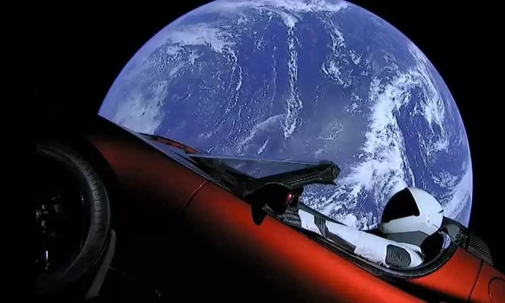Elon Musks Tesla and its Starman driver flew past Mars