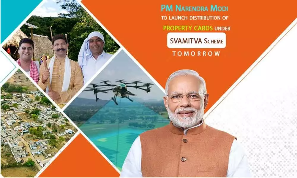 PM Narendra Modi to launch distribution of property cards under SVAMITVA Scheme tomorrow