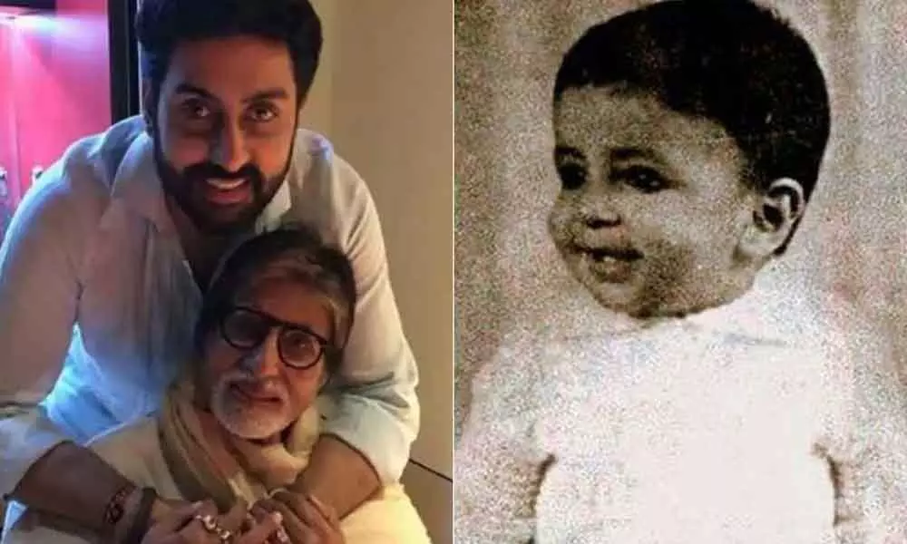 Abhishek Bachchan Shares An Adorable Throwback Pic On His Dad Amitabhs Birthday