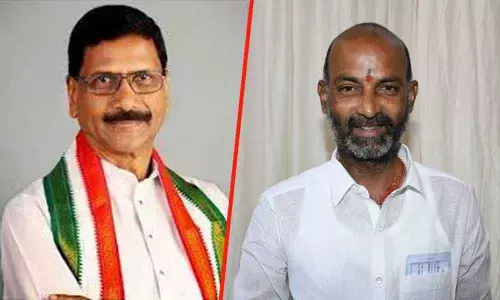 TPCC leader Marri Shashidhar Reddy complains to EC against TS BJP chief Bandi Sanjay