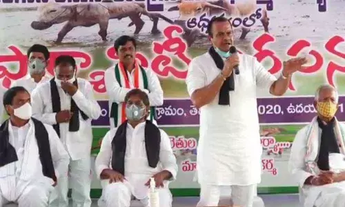 Congress MP Komatireddy Venkat Reddy warns of protests in Delhi