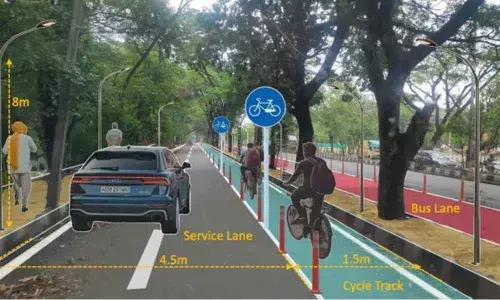 Cycle lane on ORR to be ready soon Cycle lane on ORR to be ready soon