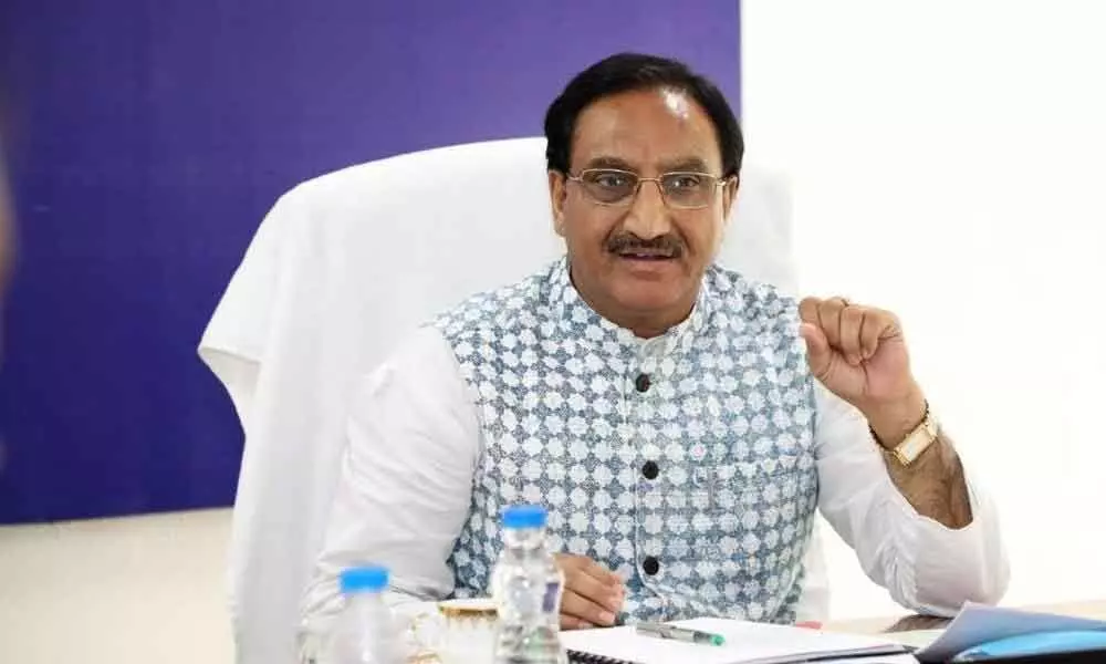 Union Minister for Education Ramesh Pokhriyal