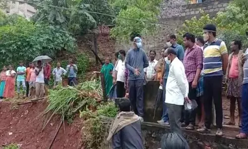 Boulders roll off killing pregnant woman and a child in Visakhapatnam