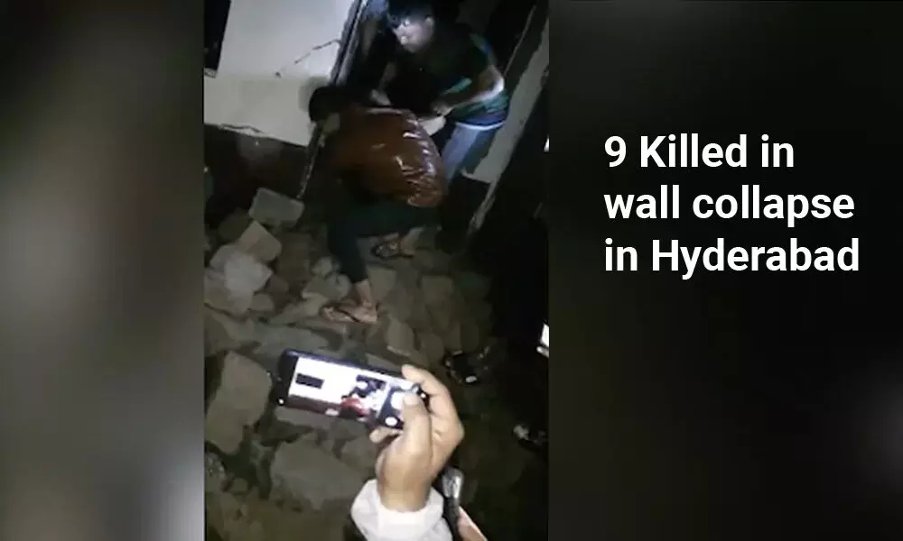 9 killed in wall collapse after heavy rains in Hyderabad
