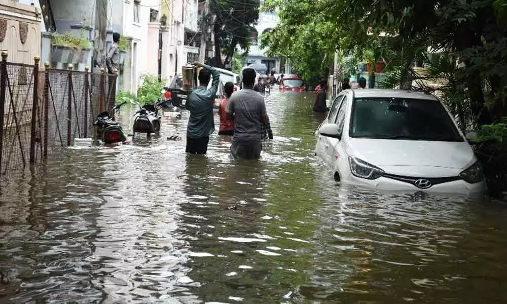 Rains stop but colonies still underwater in Hyderabad