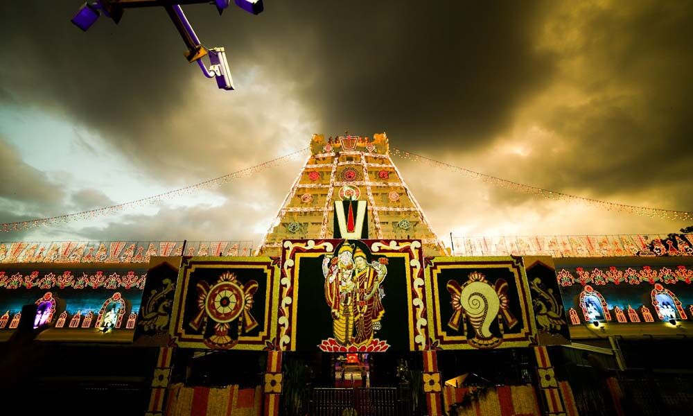 Buy Tirupati Devotees participate perform rituals during nine day Karthika  Brahmotsavam of Goddess Sri Padmaathi Devi on the banks of temple tank  Padma Sarovar in Tirupati on Dec 1 2019 Photo IANS