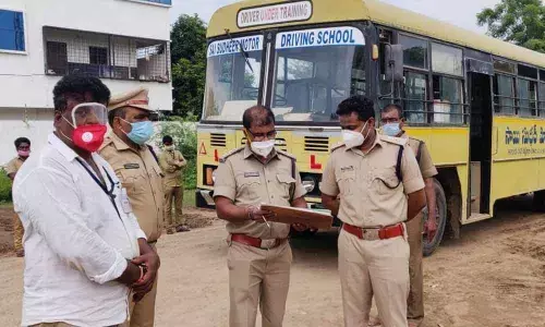 Transport officials conducting surprise checks of driving schools