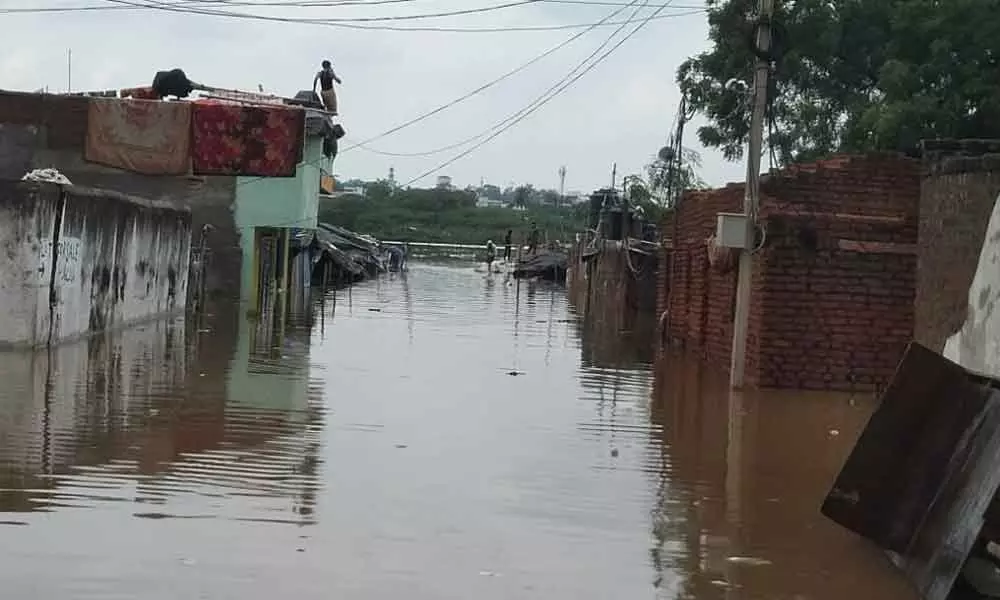 Balapur Lake overflows as rains continue to lash the city