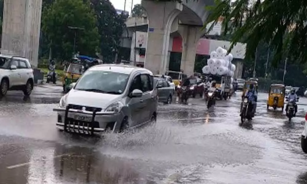 Traffic curbs in Hyderabad as several roads inundated