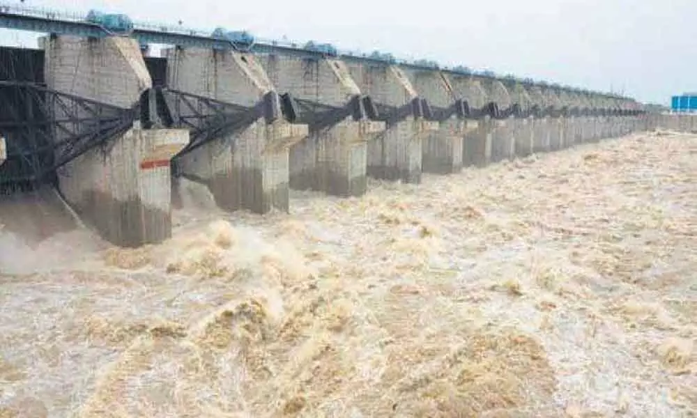 Andhra Pradesh: 70 gates lifted at Prakasam barrage following heavy inflow
