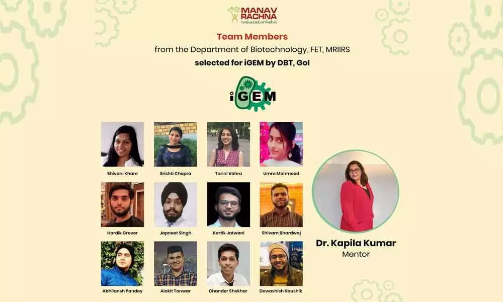 Government of India funds project by students team that will participate in iGEM at MIT, Boston