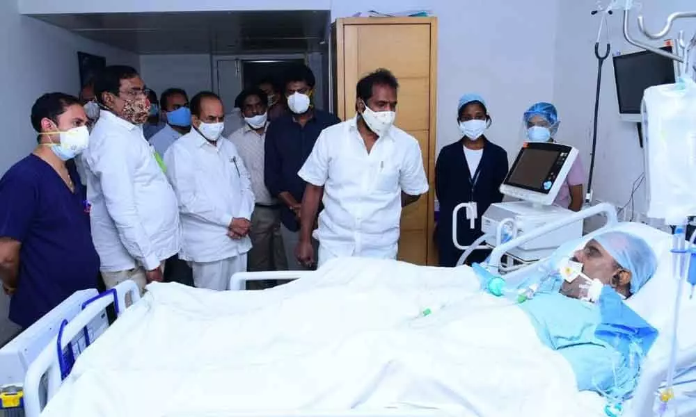 Ministers wished the TRS leader Naini Narasimha Reddy a speedy recovery