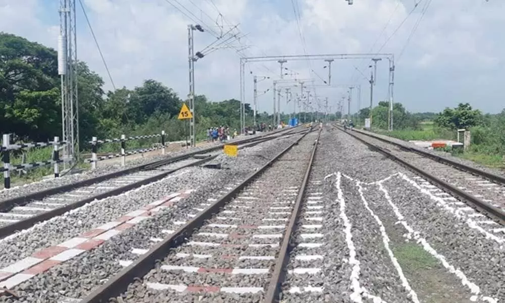 22-km trippling & electrification of Railway line commissioned in Peddapalli