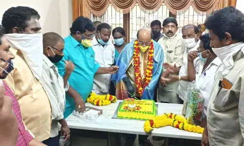 TDP leaders greeting rural MLA Gorantla Buchaiah Choudary