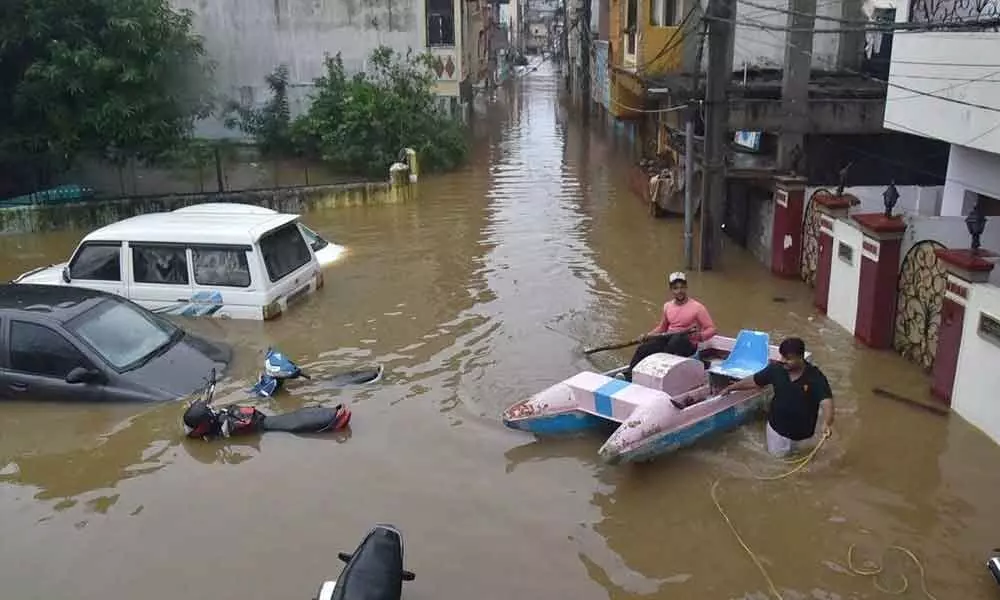 hyderabad flood-hit areas