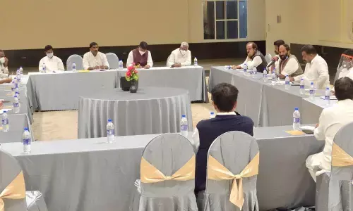 Telangana, Congress core committee meeting underway in Pragnapur in Gajwel constituency on Tuesday