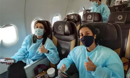 Indian womens contingent reaches UAE for T20 Challenge