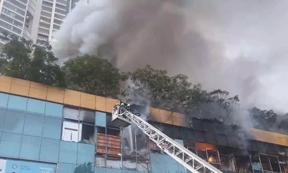 Fire at Mumbais Nagpada mall declared level 5, firefighting ops underway