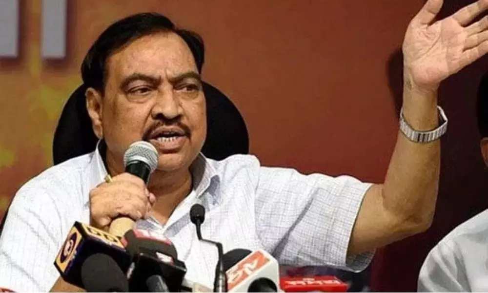 Eknath Khadse joins NCP - with a veiled warning to BJP
