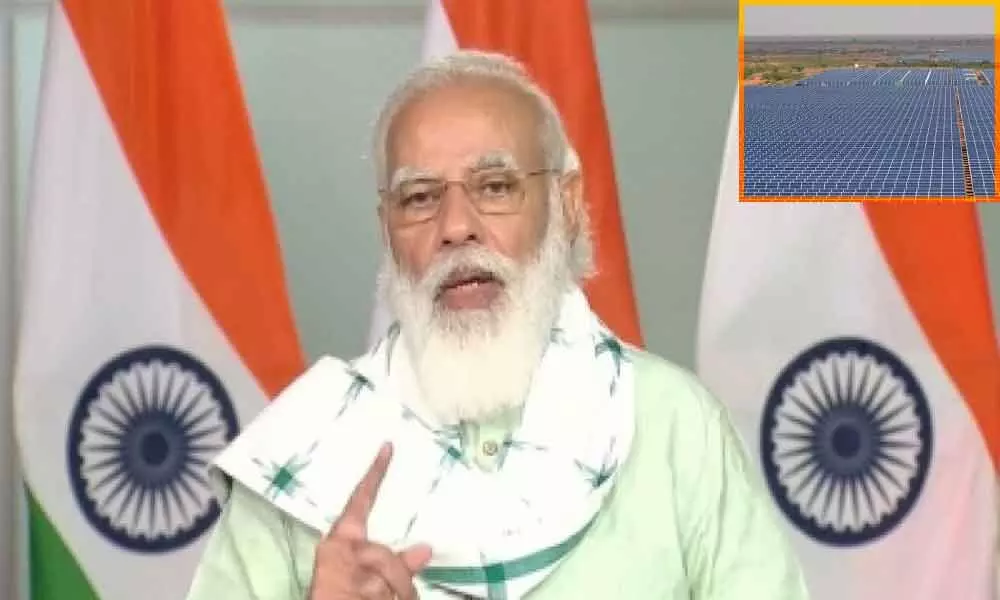Gujarat was first state to adopt policy for solar power: PM Modi