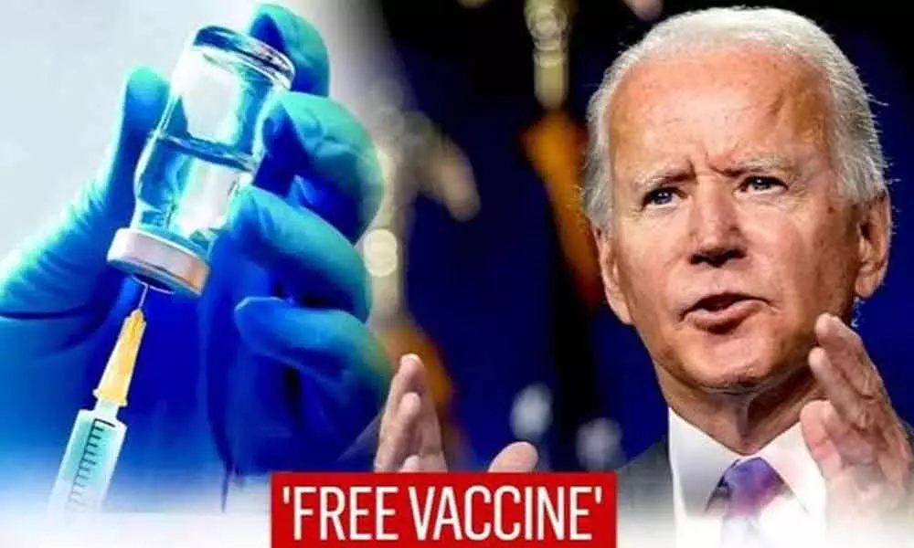 Biden vows free Covid vaccine for ‘everyone’